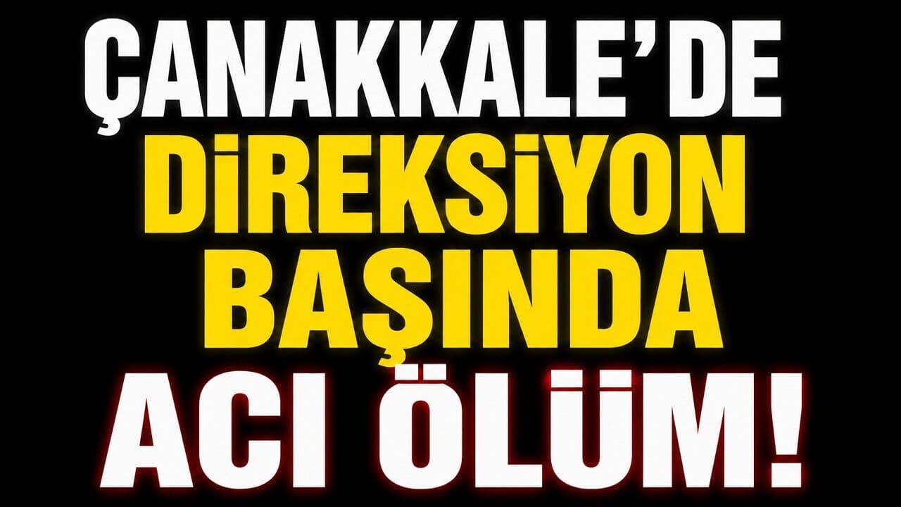 Çanakkale’de direksiyon başında acı ölüm