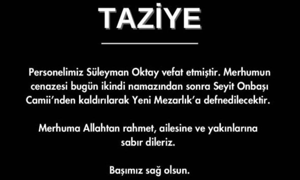 ÇOMÜ Hastanesi’nden Süleyman Oktay’ın Vefatıyla İlgili Resmi Taziye Duyurusu