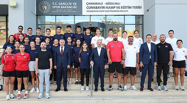 İçişleri Bakan Yardımcısı Bülent Turan, Çanakkale Güzelyalı Milli Takımlar Kamp ve Eğitim Merkezi'ni Ziyaret Etti