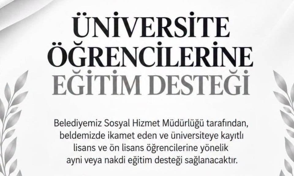 Küçükkuyu Belediyesi'nden Üniversite Öğrencilerine Eğitim Desteği