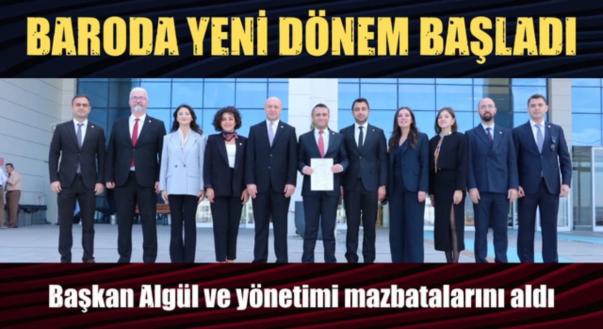 Çanakkale Barosu’nda yeni dönem başladı: Başkan Algül ve yönetimi mazbatalarını aldı