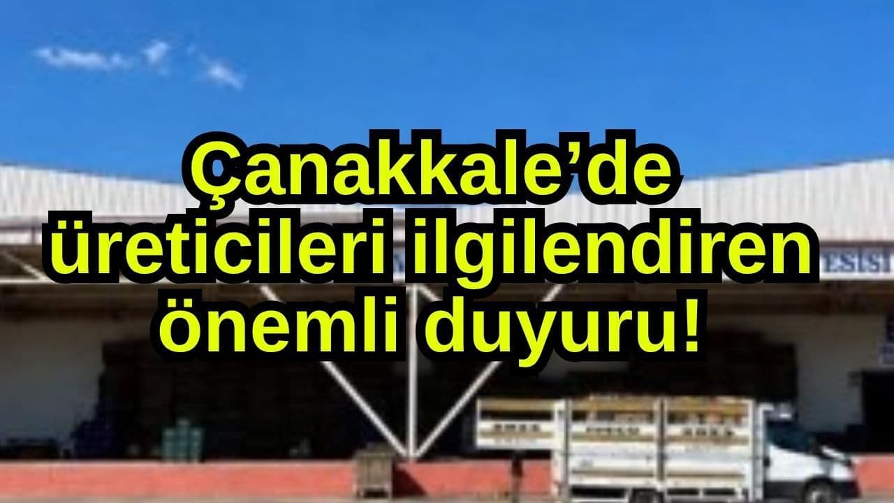 Bayramiç Belediyesi Soğuk Hava Deposu Duyurusu: Üreticiler İçin Yeni Fırsatlar