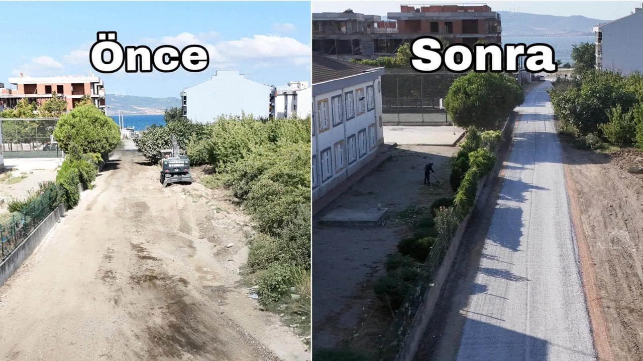 Lapseki’de yollar öğrenci grubu için daha emniyetli hale geliyor