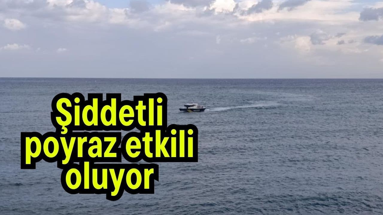 Şiddetli poyraz güçlü oluyor