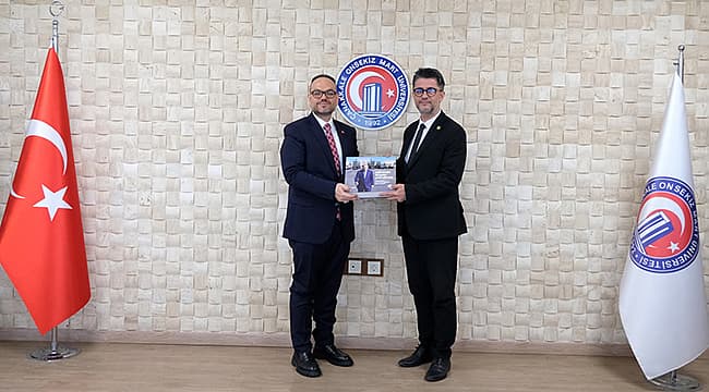 İLHAMİ GİRAY ŞAHİN'DEN REKTÖR ERENOĞLU'NA ZİYARET