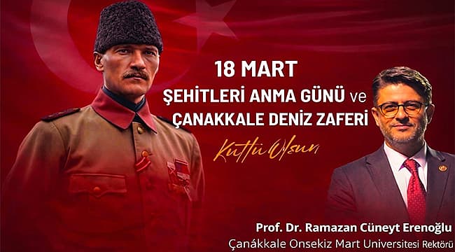 Çanakkale'nin Kalbinden Yükselen Ses: Rektör Erenoğlu'ndan 18 Mart Mesajı