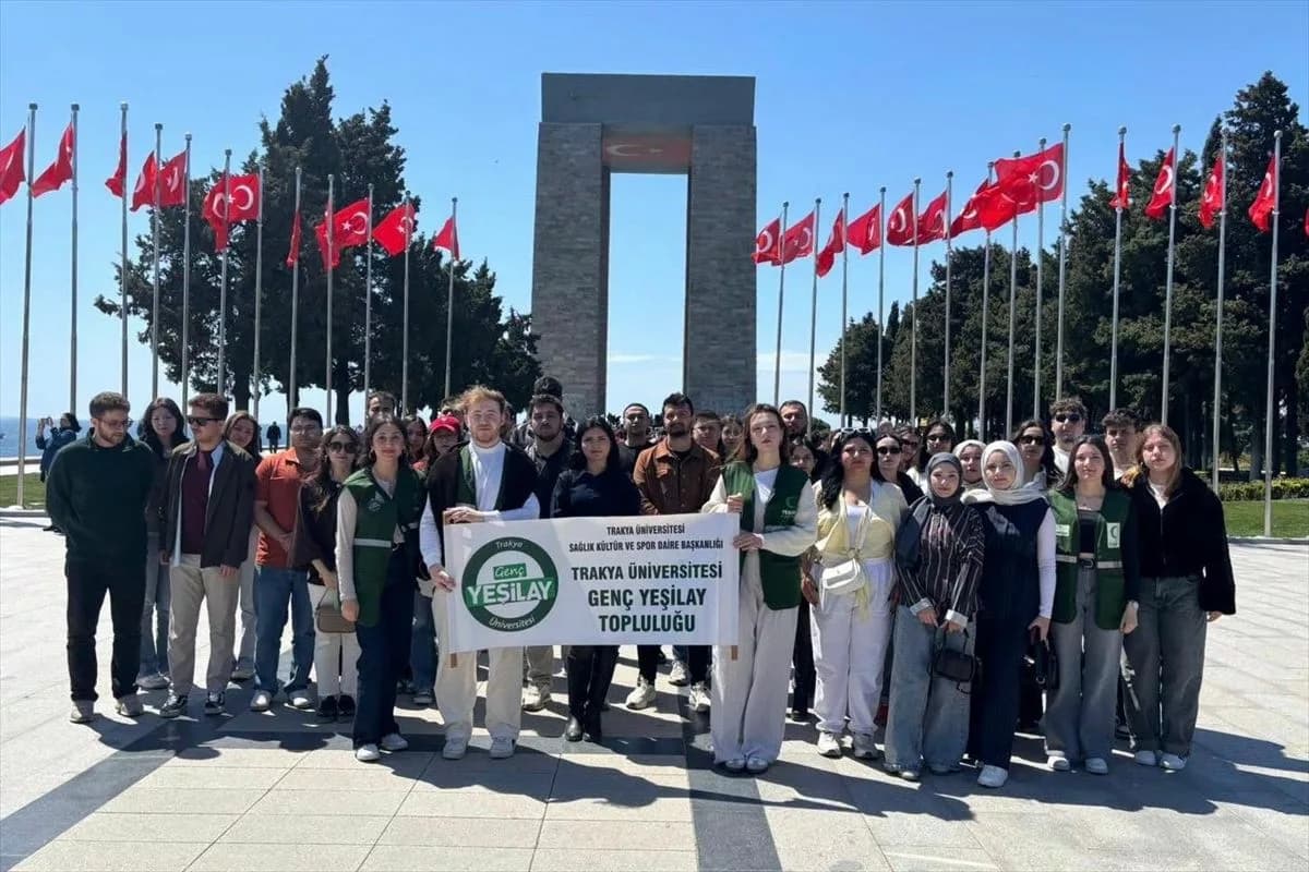 Trakya Üniversitesi Öğrencileri Çanakkale'ye Tarih Gezisi Düzenledi