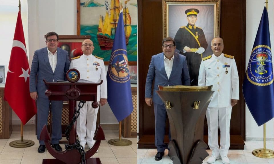 Çanakkale Belediye Başkanı Muharrem Erkek, Yeni Atanan Deniz Komutanlarıyla Görüştü