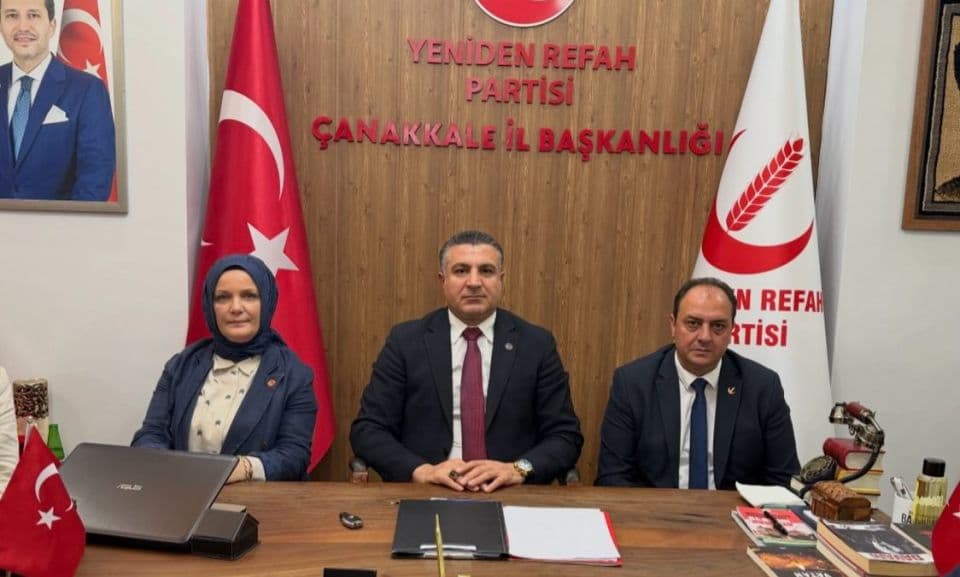 Çanakkale'de Yeniden Refah Partisi'nin Haftalık Çalışmaları Sürüyor