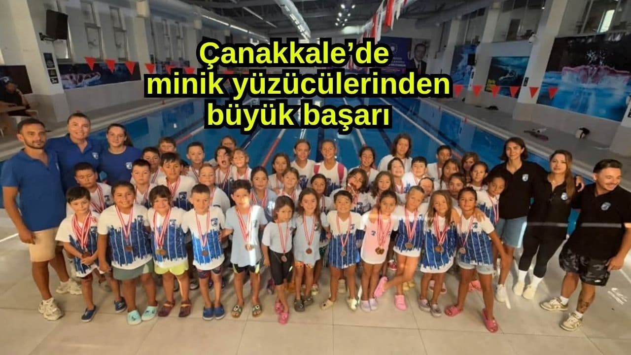 Çanakkale’de Minik Yüzücülerden Biga’da 55 Madalya