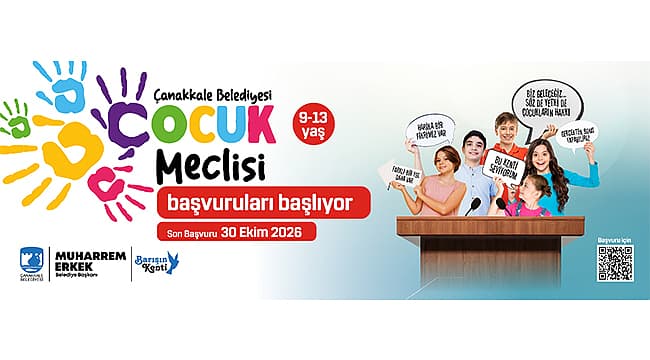 Çanakkale Belediyesi Çocuk Meclisi Başvuruları Başladı