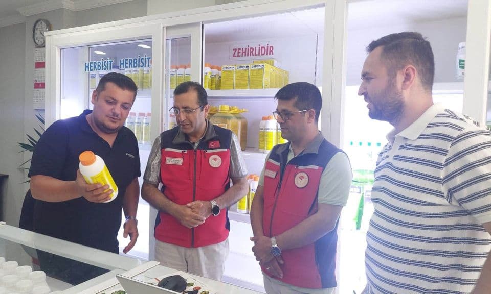 Çanakkale’de Bitki Koruma Ürünleri Satış Noktalarına Yoğun Denetim