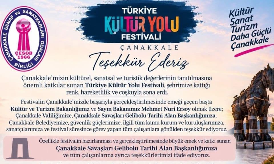 Başkan Özcan'dan teşekkür