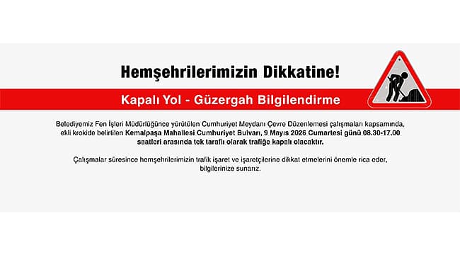 KAPALI YOL BİLGİLENDİRME