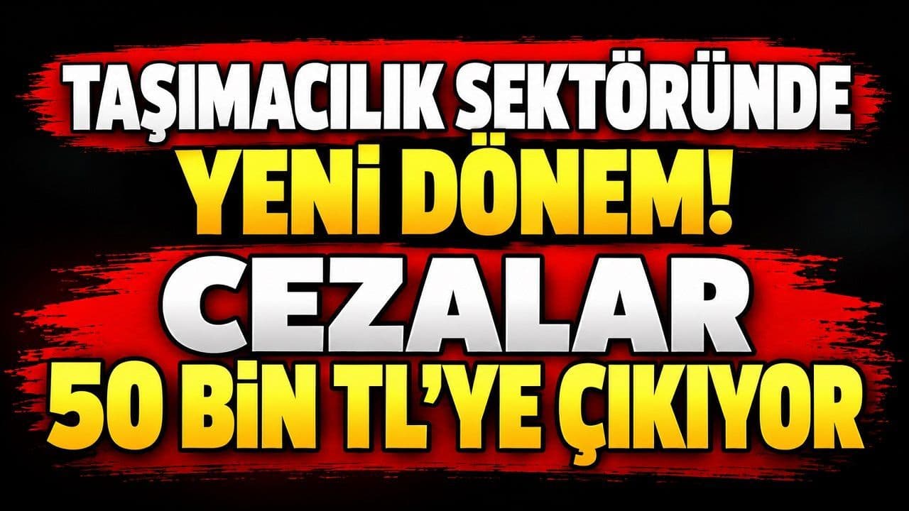 Taşımacılık Sektöründe Yeni Dönem: Cezalar 50 Bin TL’ye Yükseliyor