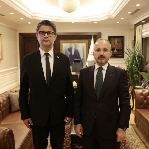 ÇOMÜ Rektörü Prof. Dr. Ramazan Cüneyt Erenoğlu’ndan İçişleri Bakan Yardımcısı Bülent Turan’a Ziyaret