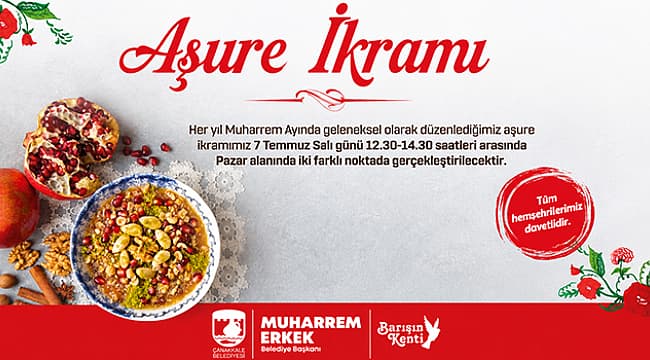 ÇANAKKALE BELEDİYESİ YARIN AŞURE İKRAMI YAPACAK