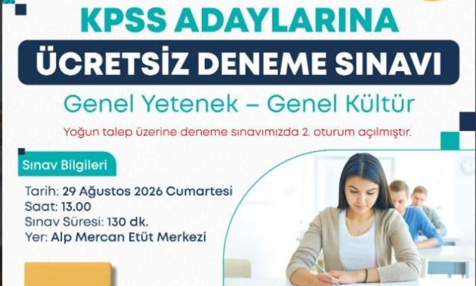 Çanakkale’de KPSS Adaylarına Ücretsiz Deneme Sınavı Şansı