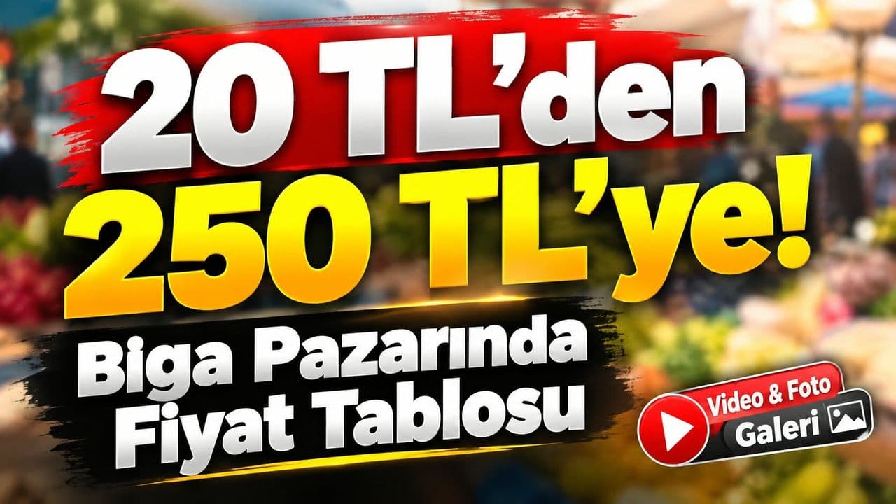 Çanakkale’ye Özel: Biga Çarşamba Pazarı’nda Sebze‑Meyve Fiyatları 20‑250 TL Arasında