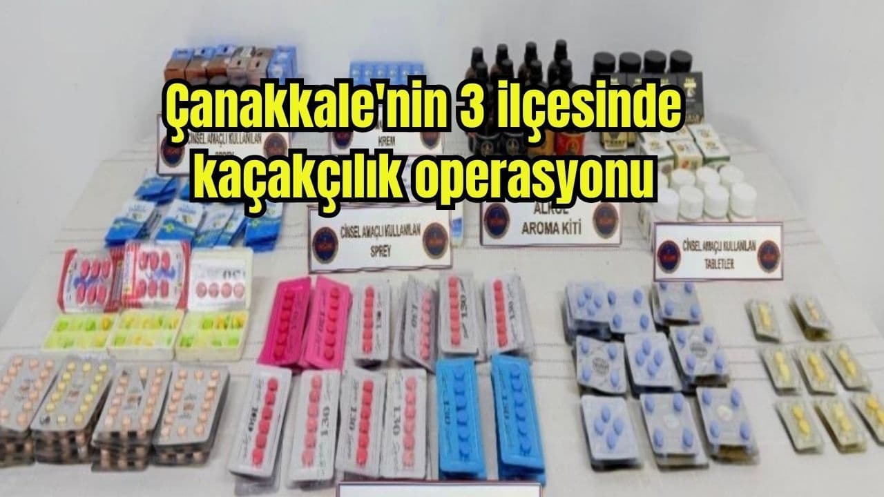 Çanakkale'de Kaçakçılık Operasyonu: Eceabat, Biga ve Bayramiç İlçelerinde Ele Geçirilen Malzemeler