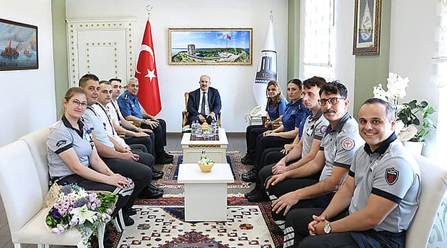 VALİ TORAMAN, ÖZEL GÜVENLİK PERSONELİNİ KABUL ETTİ