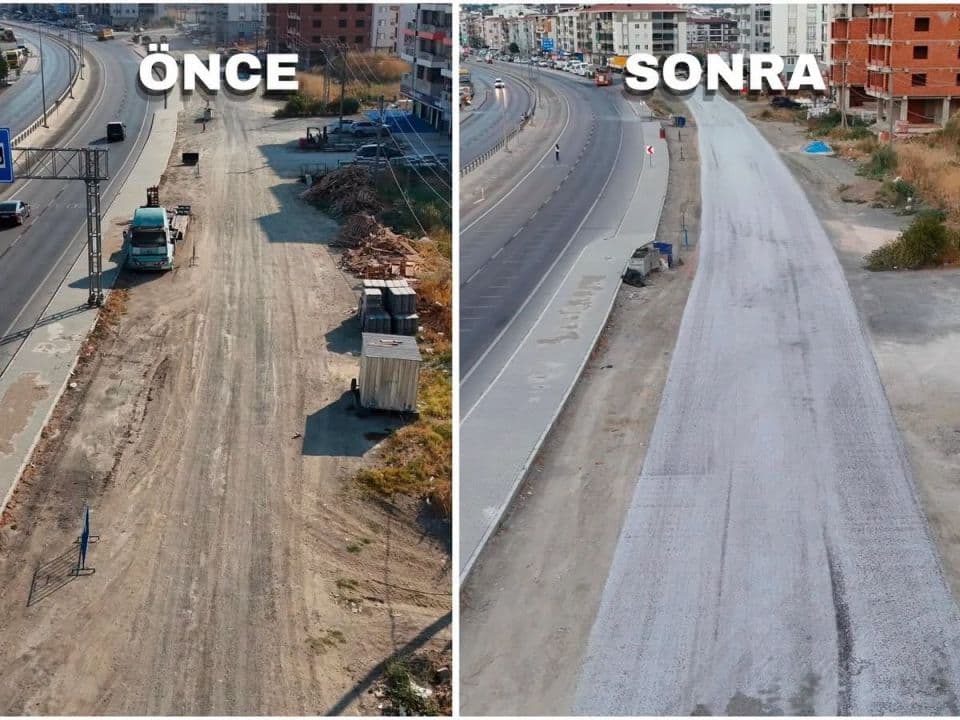 Lapseki Belediyesi Tali Yolda Sathi Asfalt Kaplamasını Tamamladı