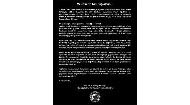 Üniversiteler Toplumsal Huzurun Güçlendirilmesinde Önemli Rol Oynuyor