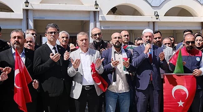 Çanakkale'de Filistin'e Destek Gösterisi