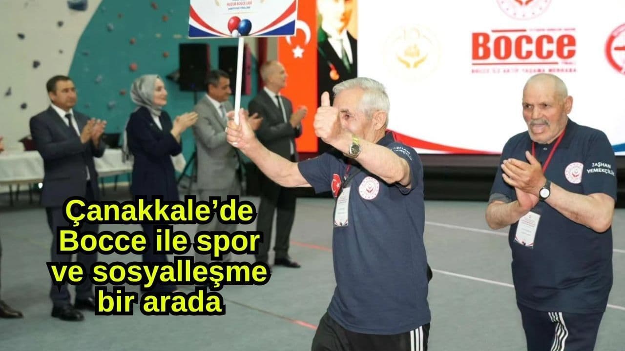 Bocce ile spor ve sosyalleşme bir arada Çanakkale’de