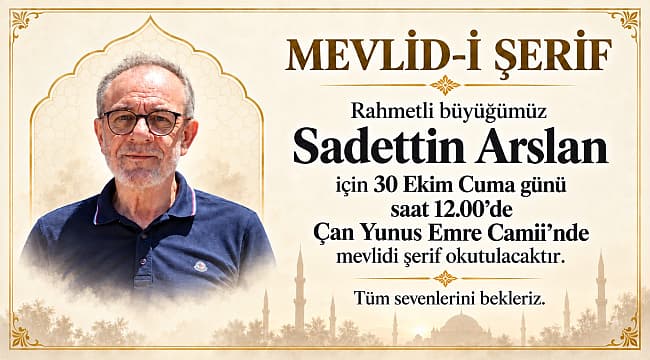 YÖNETİM KURULU BAŞKANIMIZ SADETTİN ARSLAN YARIN DUALARLA ANILACAK Çanakkale Medya Grup ailesini yasa boğan, Yönetim Kurulu Başkanımız Sadettin Arslan için mevlid-i şerif organizasyonu düzenlenecek. ÇOMÜ'DEN AZERBAYCAN İLE YEŞİL DÖNÜŞÜM İŞ BİRLİĞİ