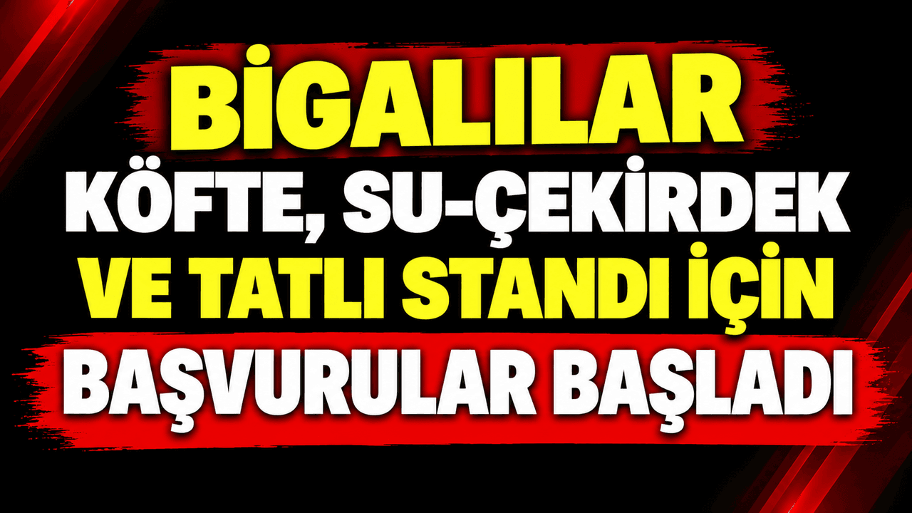 Bigaspor’dan Biga İlyas Bayram Stadı’nda Köfte, Su‑Çekirdek ve Tatlı Standı Başvuruları Başladı