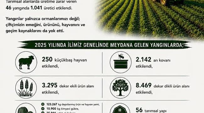 ALEVLER SADECE ORMANLARI DEĞİL, ÇİFTÇİNİN GELECEĞİNİ DE KÜL EDİYOR