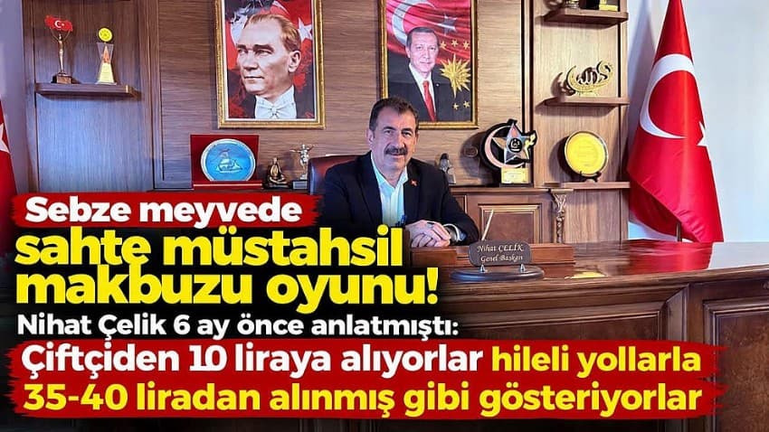 Çanakkale'de Sebze-Meyve Pazarında Sahte Müşteriler: Nihat Çelik 6 Ay Önce Uyarıyor