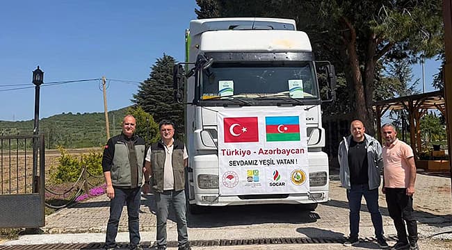 Çanakkale'den Kardeş Ülke Azerbaycan'a 8 Bin 410 Fidan Desteği