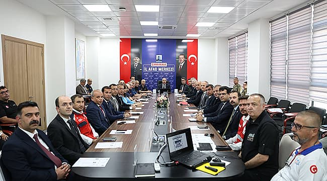 AFET TATBİKATI MASAYA YATIRILDI