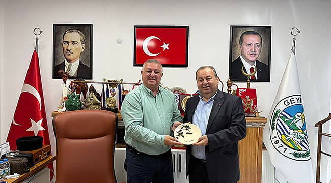 ŞADAN DOĞAN'DAN GEYİKLİ BELEDİYESİ'NE ZİYARET