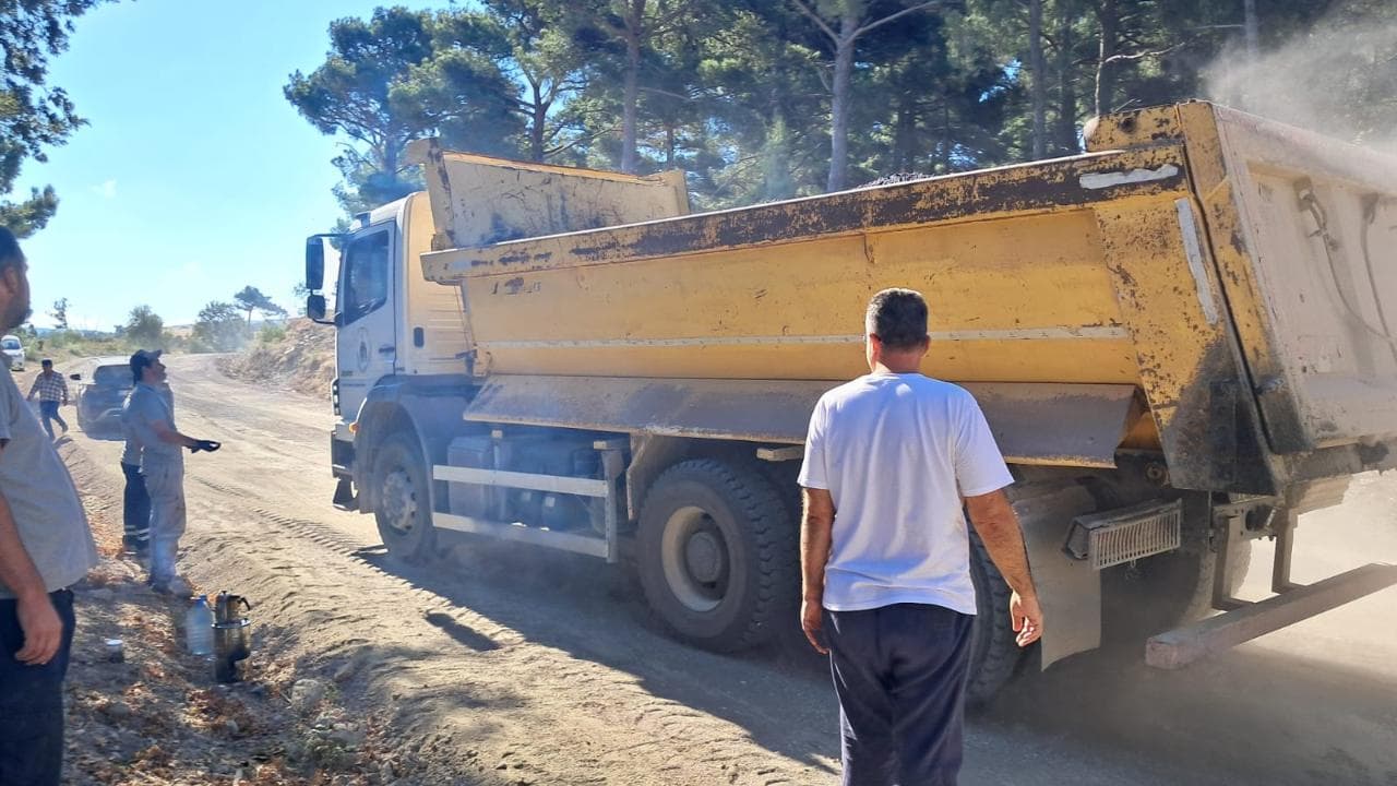Uzun Süredir Beklenen Yol İçin Asfalt Çalışması Başladı Çanakkale’de