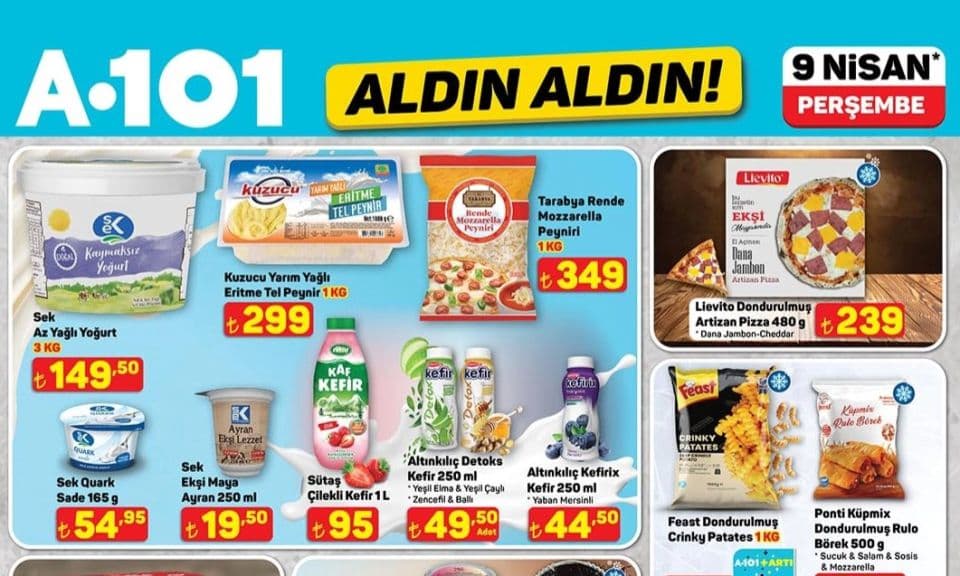 A101 İndirim Kataloğu 9 Nisan 2026 Yarın Satışta: A101 Aldın Aldın Aktüel Afişi Bu Hafta Neler Getiriyor?