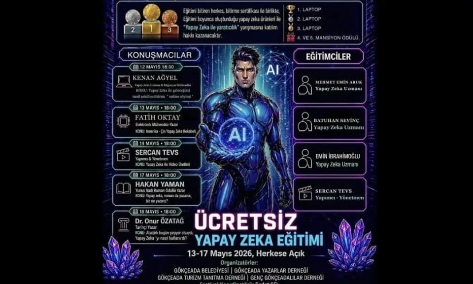 Gökçeada'da Yapay Zekâ Temalı Gençlik Festivali