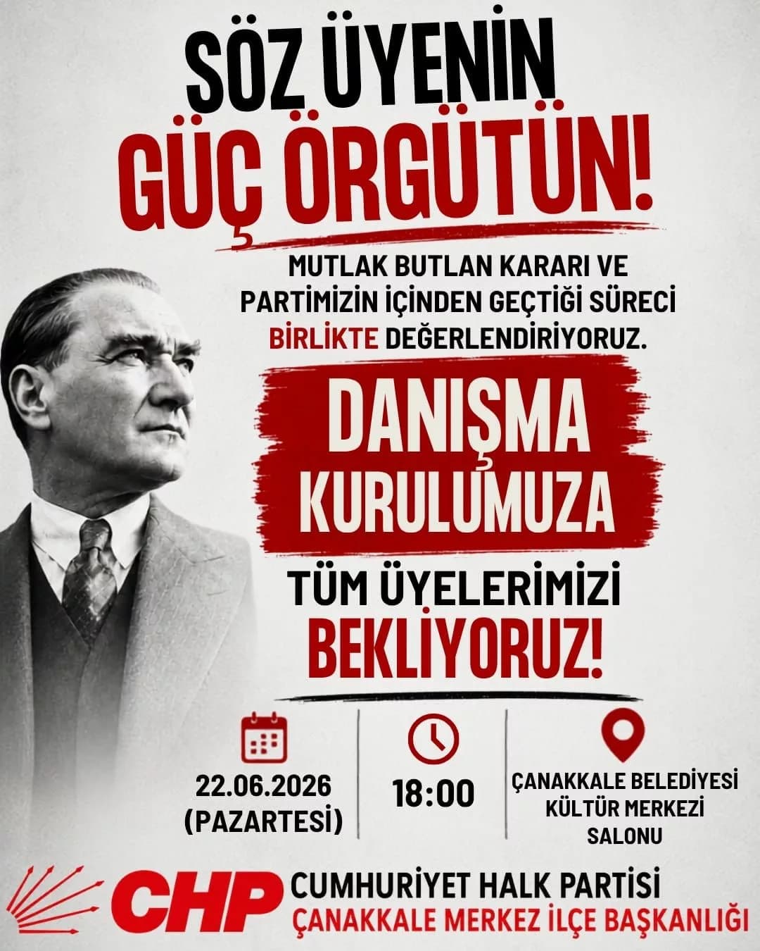 CHP Çanakkale'de Danışma Kurulu Toplantısı