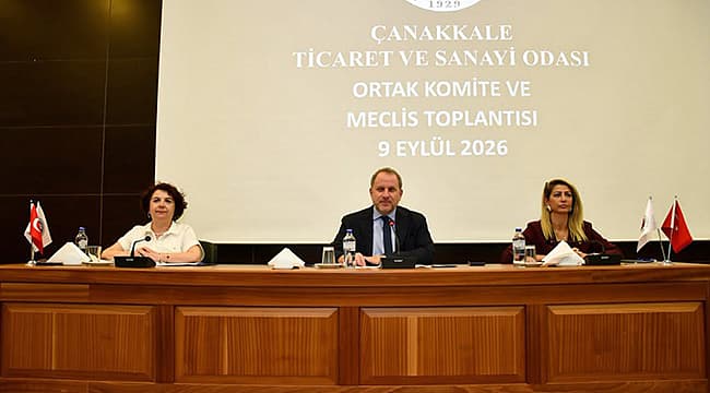 ÇTSO'DA EYLÜL AYI MECLİS TOPLANTISI GERÇEKLEŞTİRİLDİ Çanakkale Ticaret ve Sanayi Odası’nın (ÇTSO) Ortak Komite Toplantısı ile Eylül Ayı Olağan Meclis Toplantısı, ÇTSO Kongre Fuar Merkezi’nde yapıldı. Toplantılarda Çanakkale’nin ticaret ve endüstri