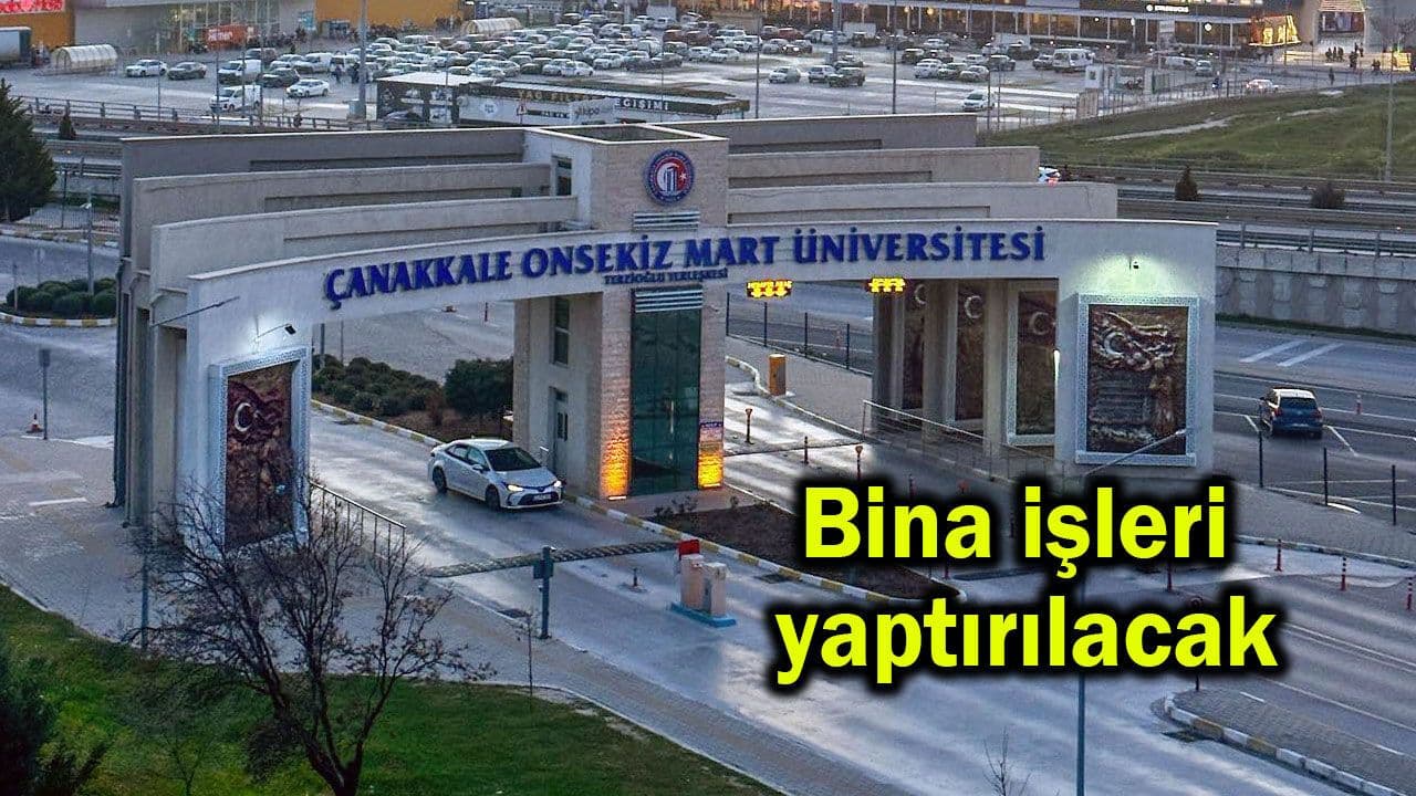 Çanakkale'de Onsekiz Mart Üniversitesi Fen Fakültesi Laboratuvar Tadilatı İhaleye Çıktı