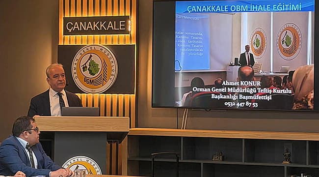 ÇANAKKALE OBM'DE KAMU İHALE MEVZUATI EĞİTİMİ GERÇEKLEŞTİRİLDİ