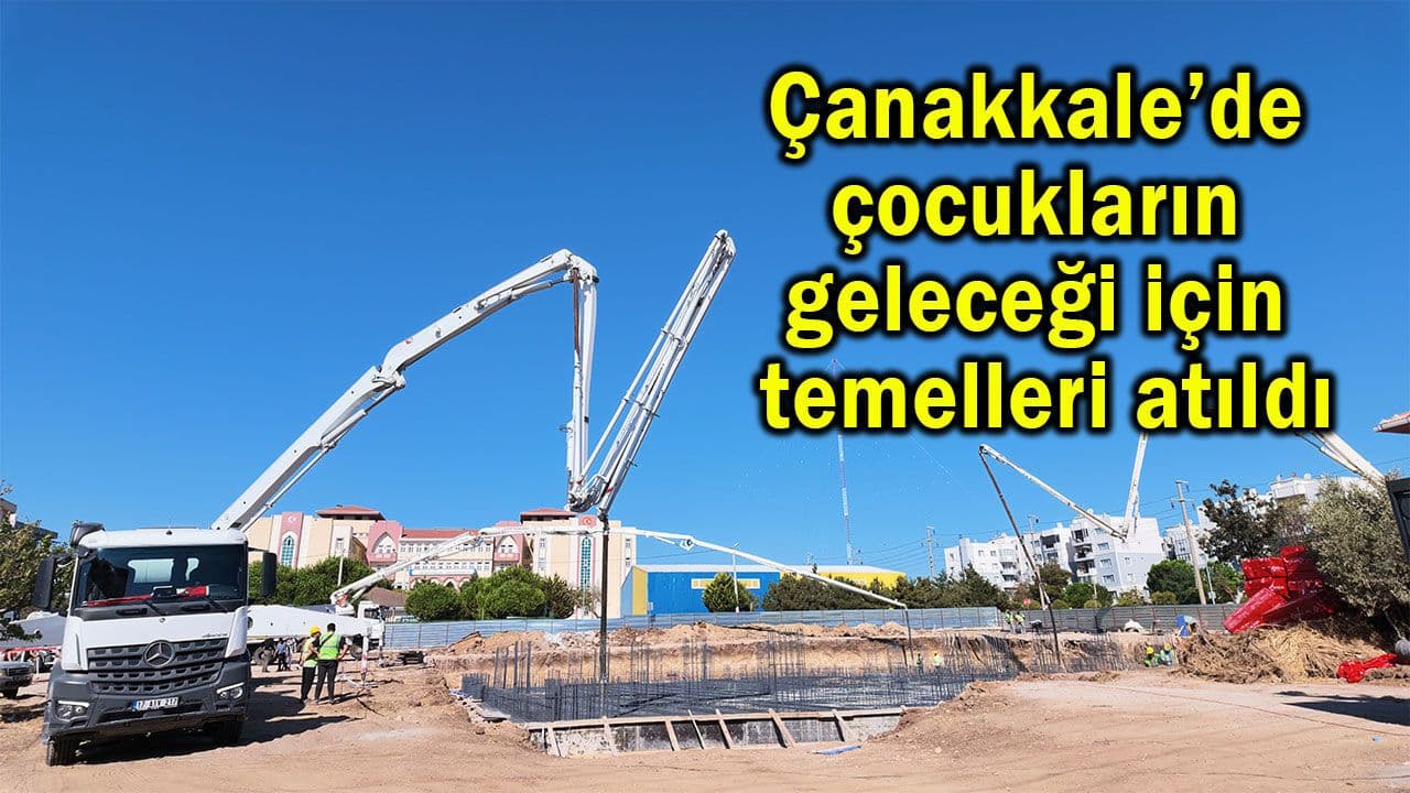 Çanakkale’de çocukların geleceği için başlıcalar atıldı (Video)