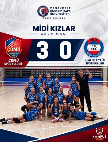 ÇOMÜ Spor Kulübü Voleybolda Çifte Galibiyetle Sezona Damga Vurdu