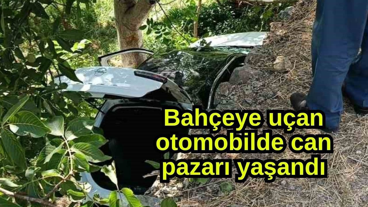 Bahçeye uçan araçta can pazarı gerçekleşti