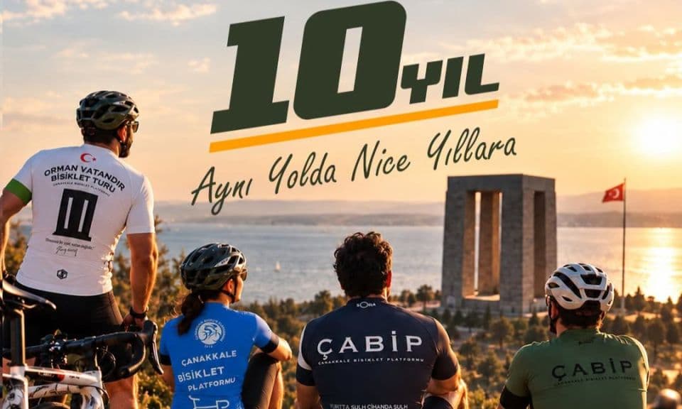Çanakkale Bisiklet Platformu 10. Yıldönümünde Geleceğe Pedal Çalıyor