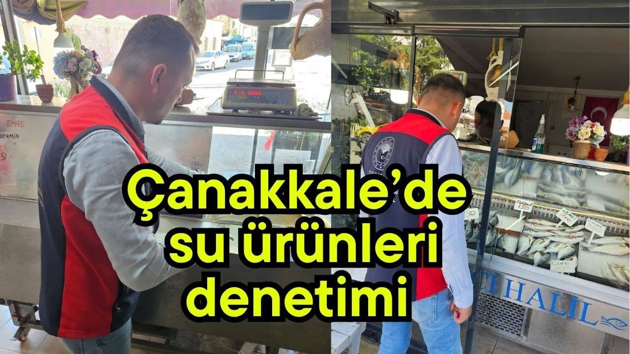 Çanakkale’de Su Ürünleri Denetimi Sürüyor