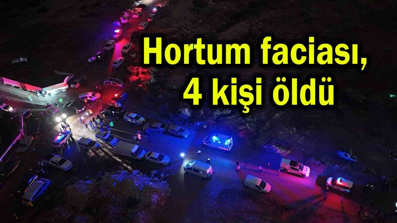 Hortum faciasında 4 kişi vefat etti