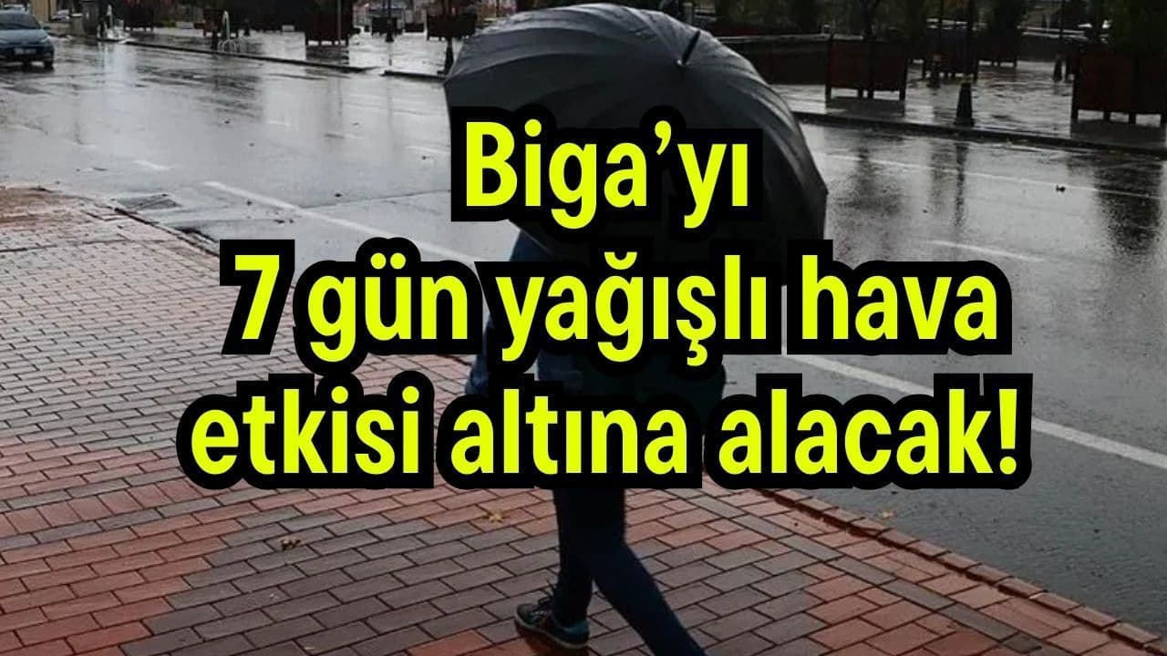 Biga’da 7 Gün Yağışlı Hava – Çanakkale’de Hava Durumu Güncellemeleri